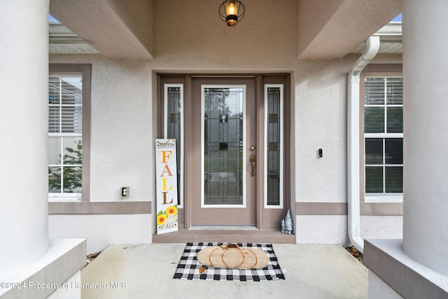 view of entrance to property