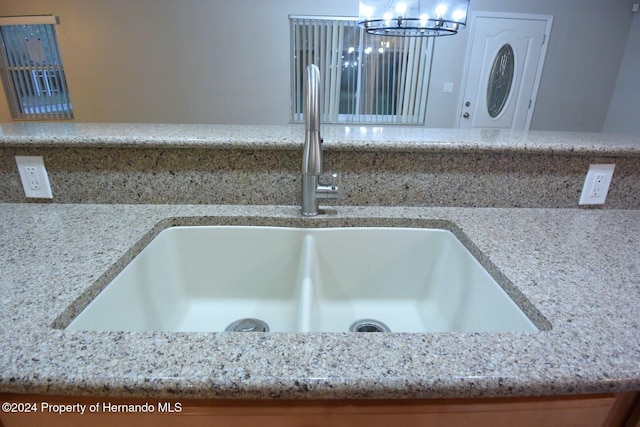 details with light stone counters and sink