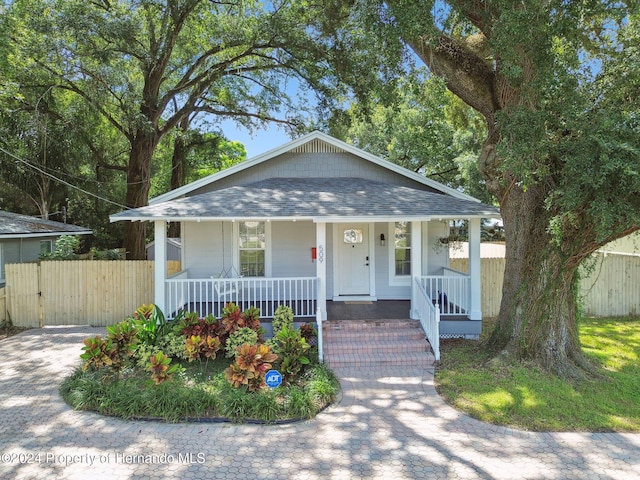 view of front of house with a porch