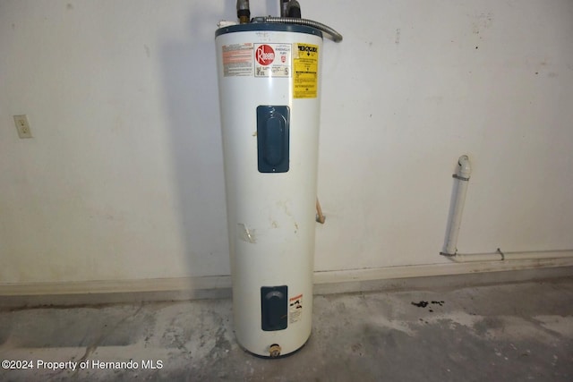 utilities with electric water heater