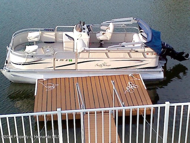 3519 Cobia Dr, Hernando Beach, FL 34607 - dock featuring a water view