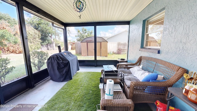 sunroom with a wealth of natural light