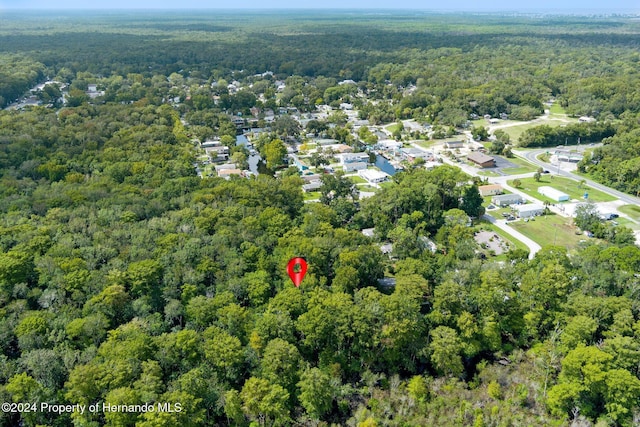 7413 Gettysburg Dr, Weeki Wachee, FL 34607 - aerial view of property and surrounding area featuring a heavily wooded area