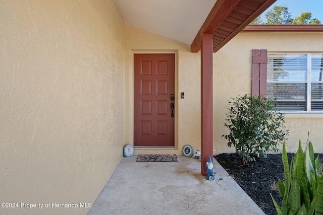 view of entrance to property