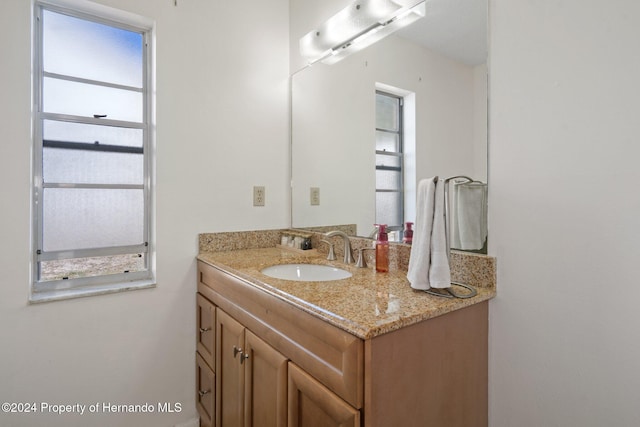 bathroom featuring vanity