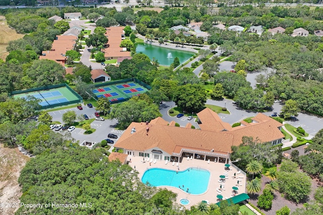 birds eye view of property