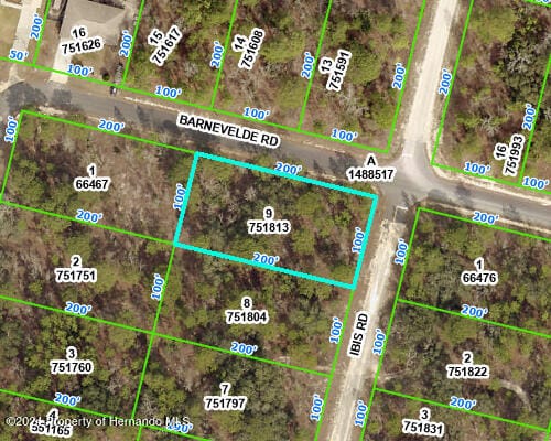 LOT9 Ibis Rd, Weeki Wachee FL, 34614 land for sale