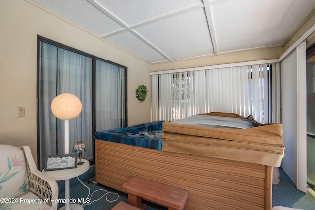 bedroom with carpet floors