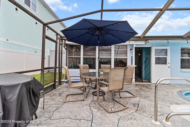 sunroom / solarium featuring plenty of natural light