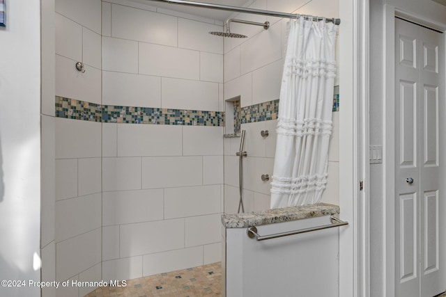 bathroom with walk in shower