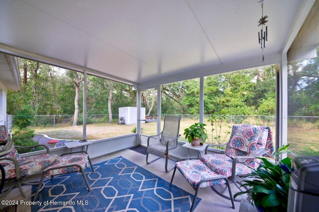 sunroom with a healthy amount of sunlight