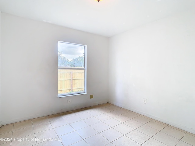 view of tiled empty room