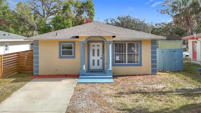 view of bungalow-style home