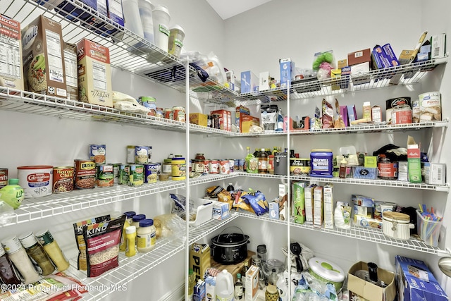 view of pantry