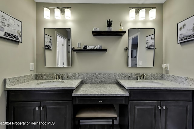 bathroom featuring vanity