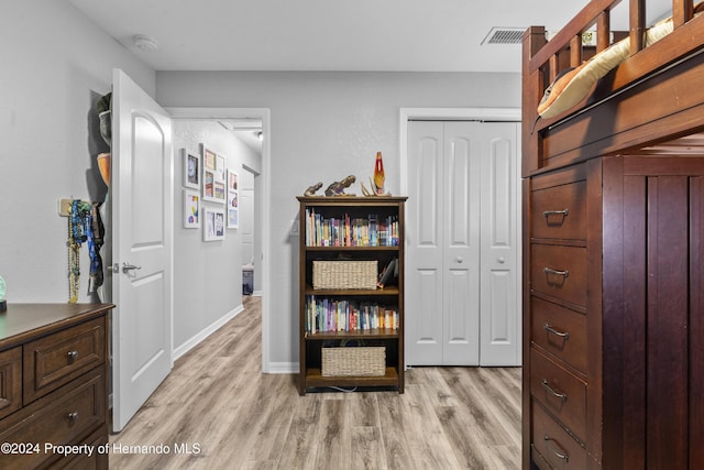 interior space featuring light hardwood / wood-style flooring