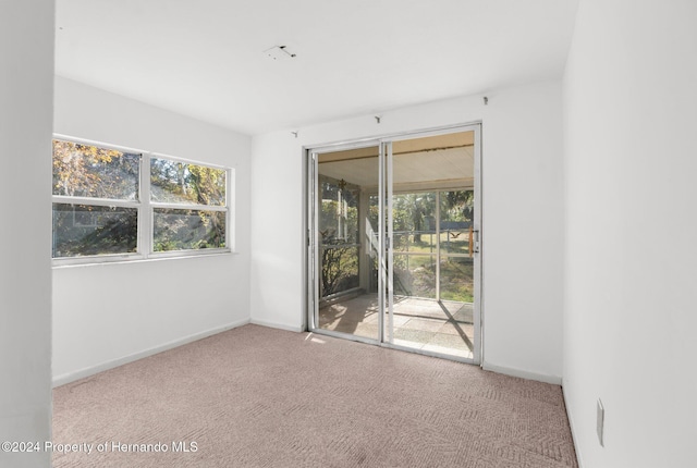 spare room with carpet flooring