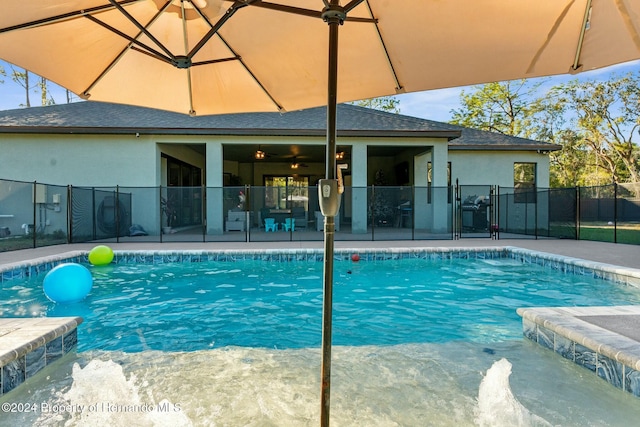 view of pool