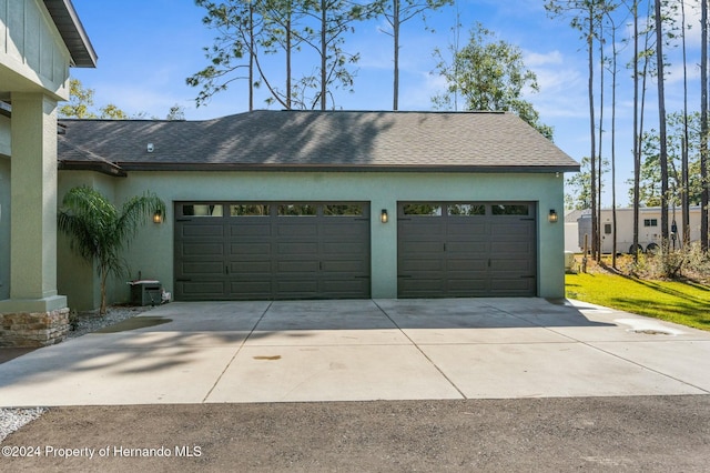 garage featuring central air condition unit