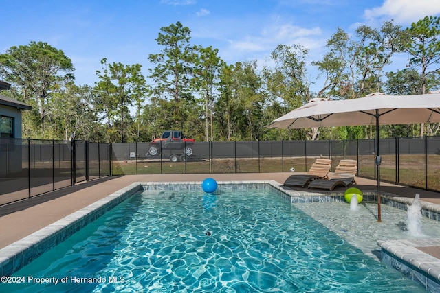 view of pool