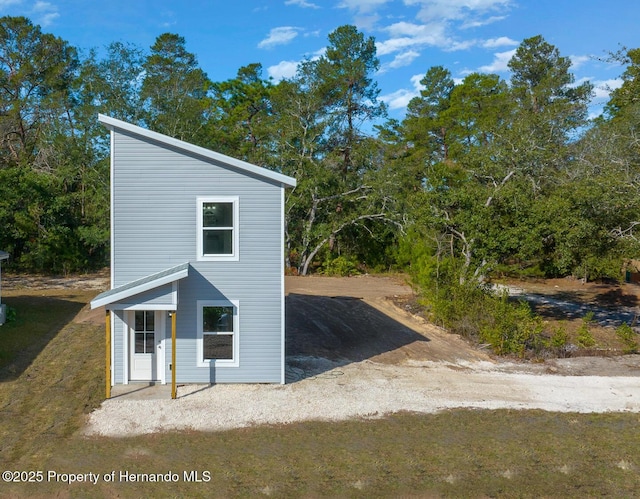 view of property exterior