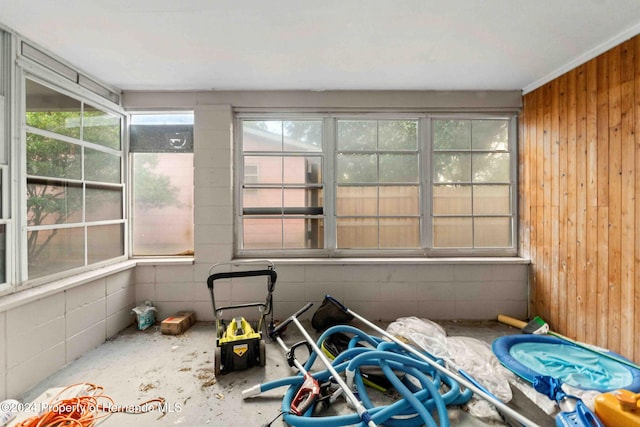 view of sunroom