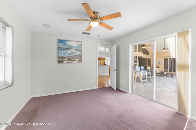 spare room featuring carpet flooring