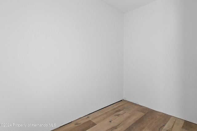 empty room featuring light hardwood / wood-style floors