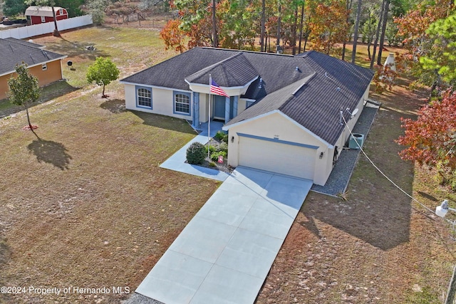 birds eye view of property