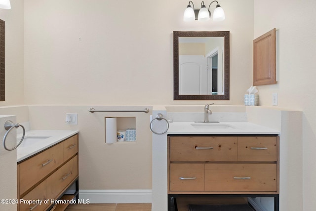 bathroom with vanity