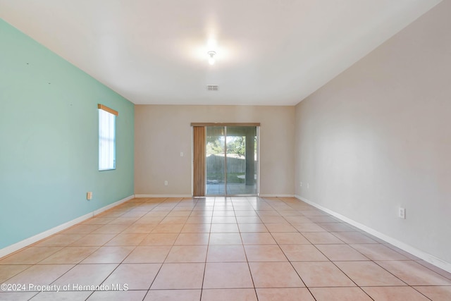 view of tiled empty room