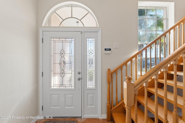 view of foyer entrance