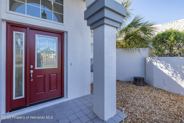 view of entrance to property