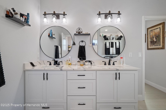 bathroom featuring vanity