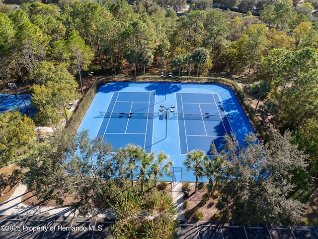 view of tennis court