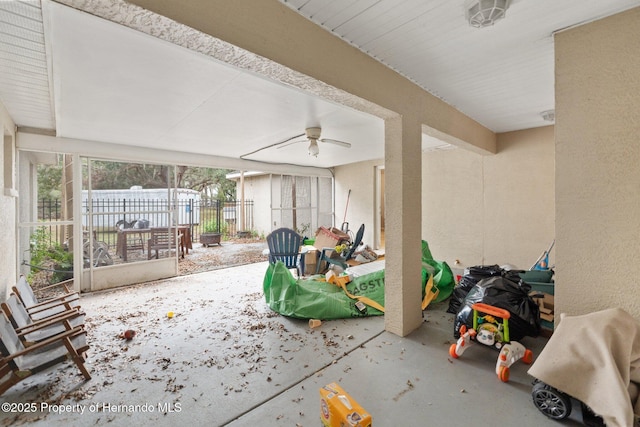 37351 Neighbors Path, Zephyrhills, FL 33542 - view of patio / terrace featuring ceiling fan
