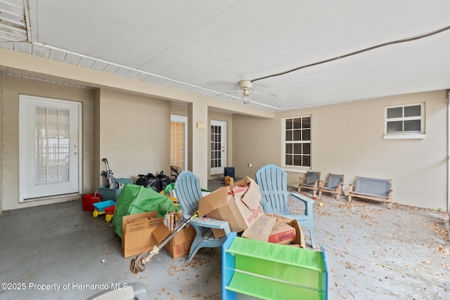 37351 Neighbors Path, Zephyrhills, FL 33542 - view of patio with ceiling fan