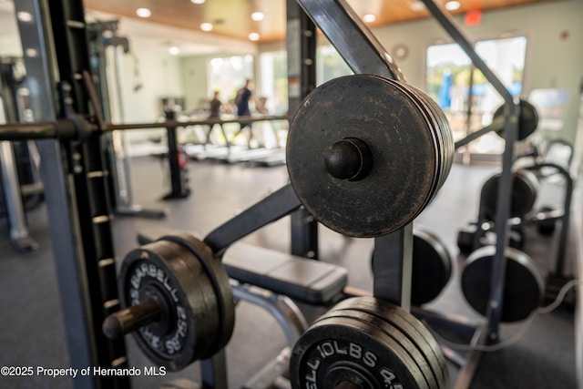 view of workout area