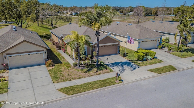 drone / aerial view featuring a residential view