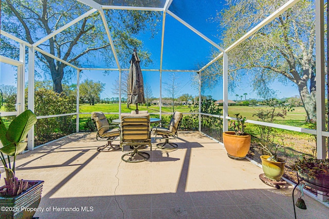 view of sunroom / solarium