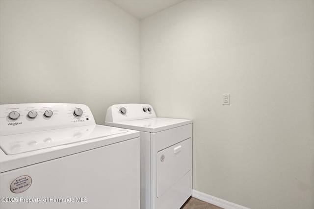 laundry area with washer and dryer