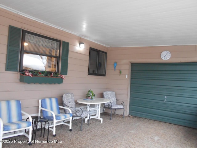 view of patio with a porch