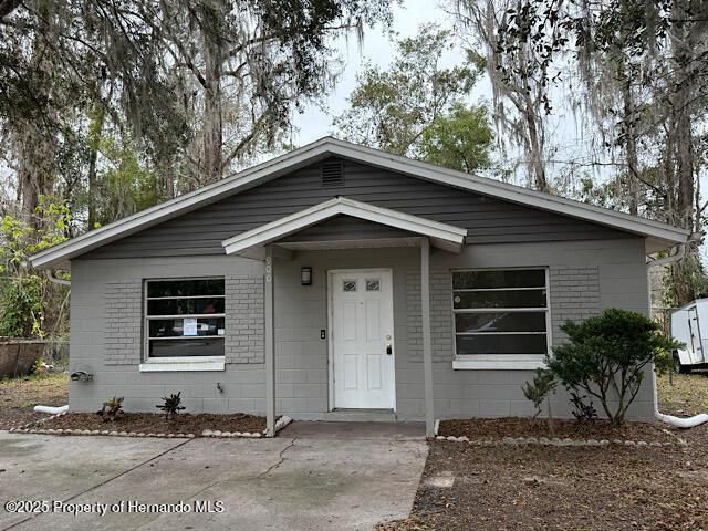 view of bungalow