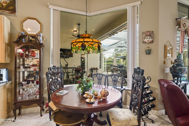 view of dining room