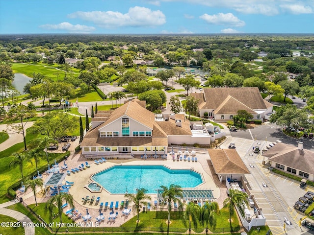 birds eye view of property