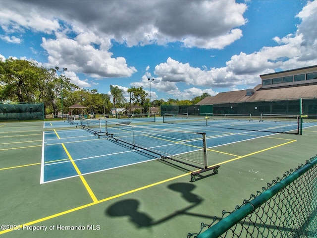 view of sport court