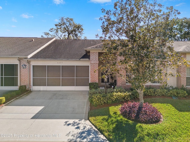 ranch-style house with a garage