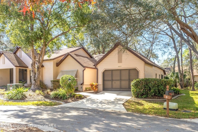 view of front of house featuring a garage