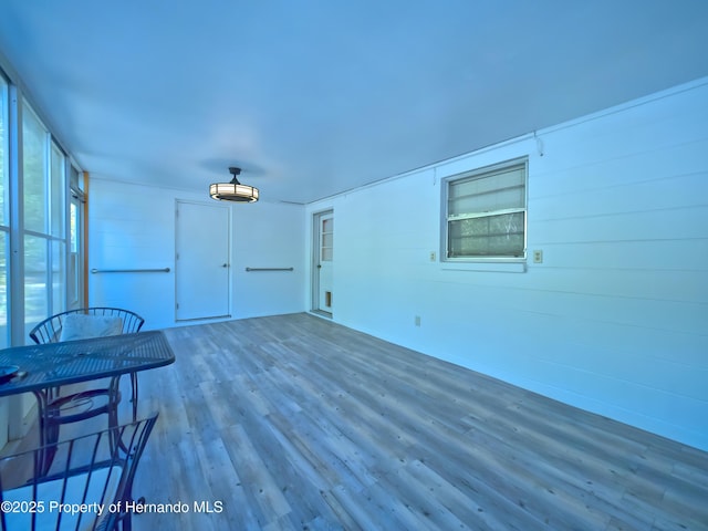 interior space featuring hardwood / wood-style flooring