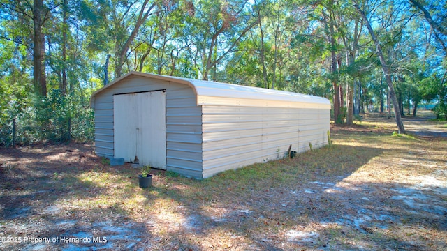 view of outdoor structure